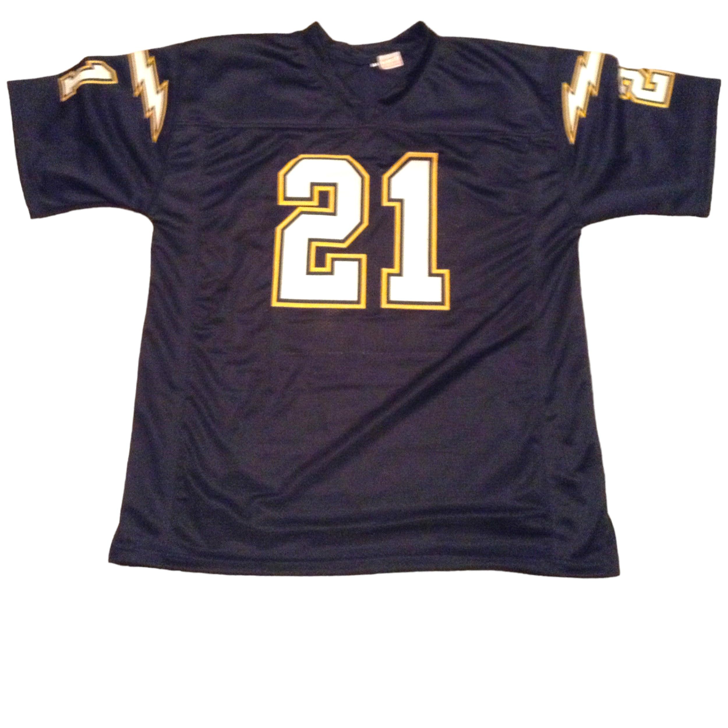 Generic LaDainian Tomlinson Blue Jersey Stitched Custom Football New No Brand/Logos (US, Alpha, Medium, Regular, Regular, Blue)