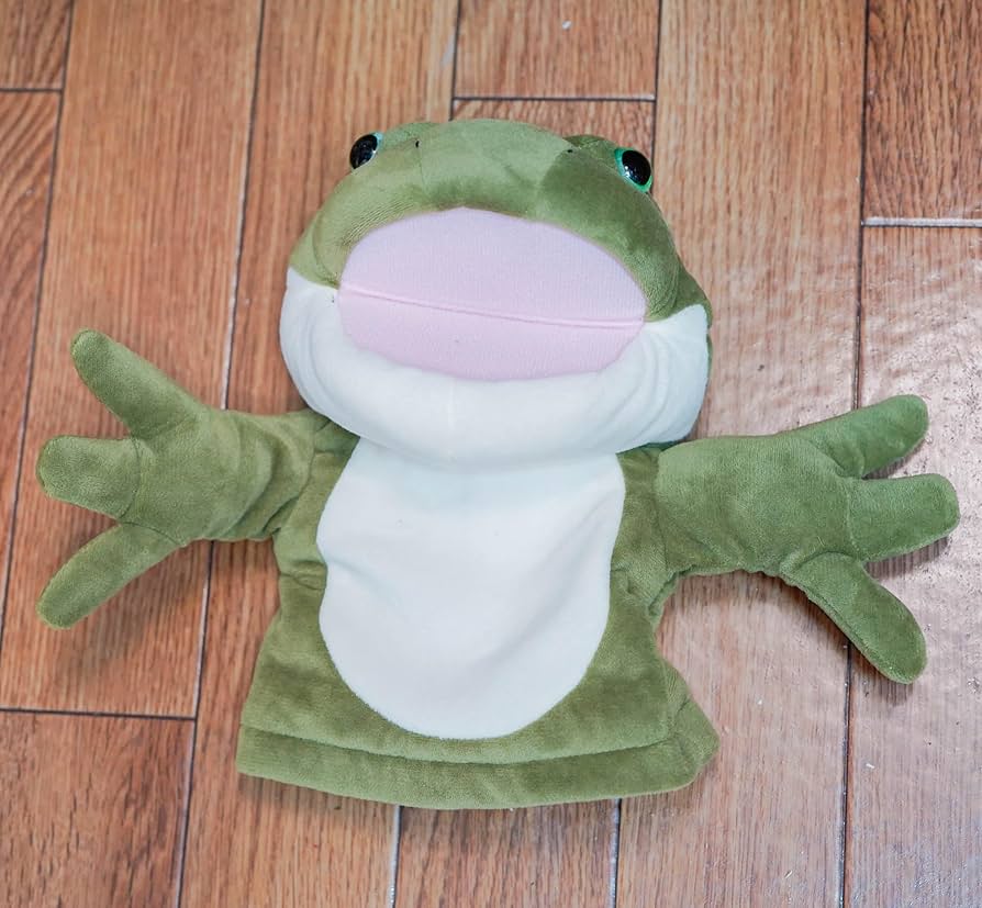 カエル　ぬいぐるみ　パペット　最終お値下げ！ Amazon.co.jp: ぬいぐるみ カエル かえる 蛙 人形劇 腹話術