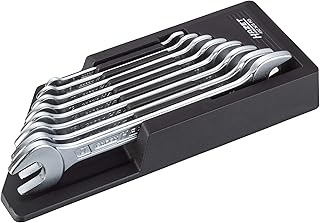 Hazet 450N/8RS 8 Piece 6X7-21X22 Double Open-End Wrench Set
