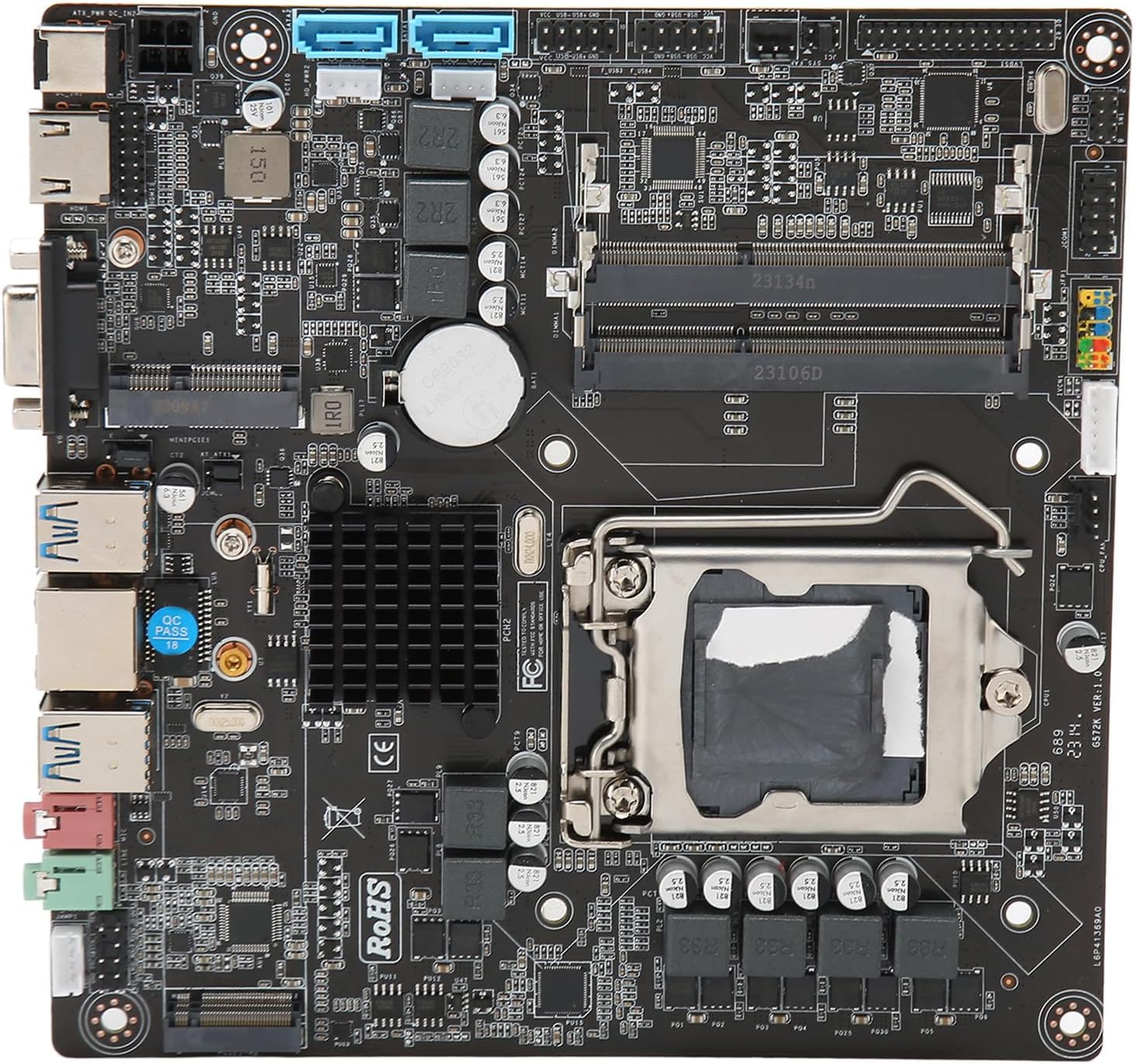 SUNGOOYUE B250 Micro ITX Motherboard, Dual Channel DDR3 16GB Memory LGA 1151 Socket for 6th 7th 8th 9th Gen CPU, with M.2 PCIE Slot USB 3.0 VGA RJ45 Ports