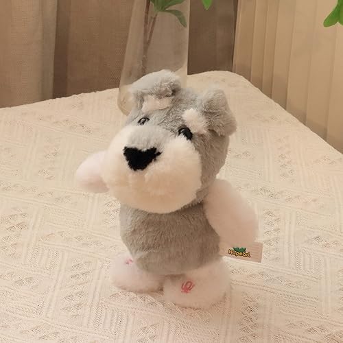 Miniatura 6 de Hopearl Talking Schnauzer - Perro cantante repite lo que dices, cachorro caminando, juguete animado interactivo eléctrico para hablar, regalos de