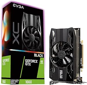 EVGA GeForce GTX 1660 XC Black Gaming, 6GB GDDR5, HDB Fan, 06G-P4-1161-KR