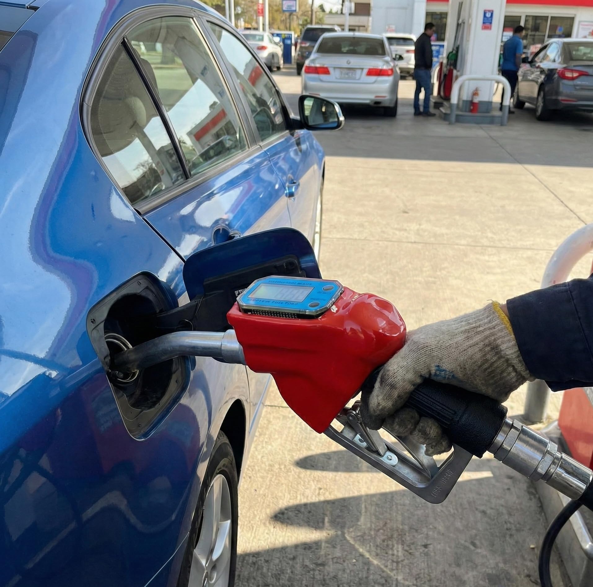 KATSU Dispensador de Diésel Pistola Medidor de Flujo Digital 1" 25mm Combustible de Gasolina Boquilla de llenado de Gasolina para Tractores Camiones Automóviles Marinos 482215