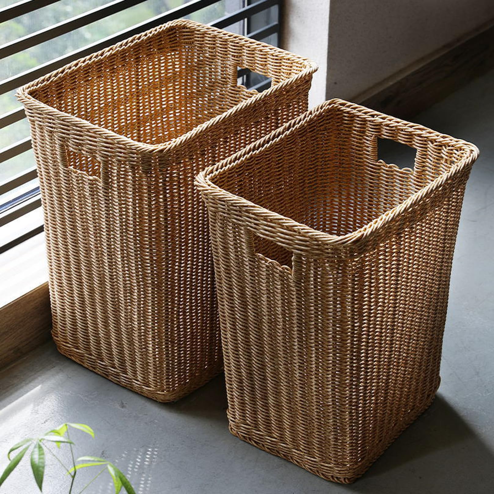 Amazon｜NJNEW ラタン 籐バスケットクローゼット箱 38*30*30cm 柳 深型