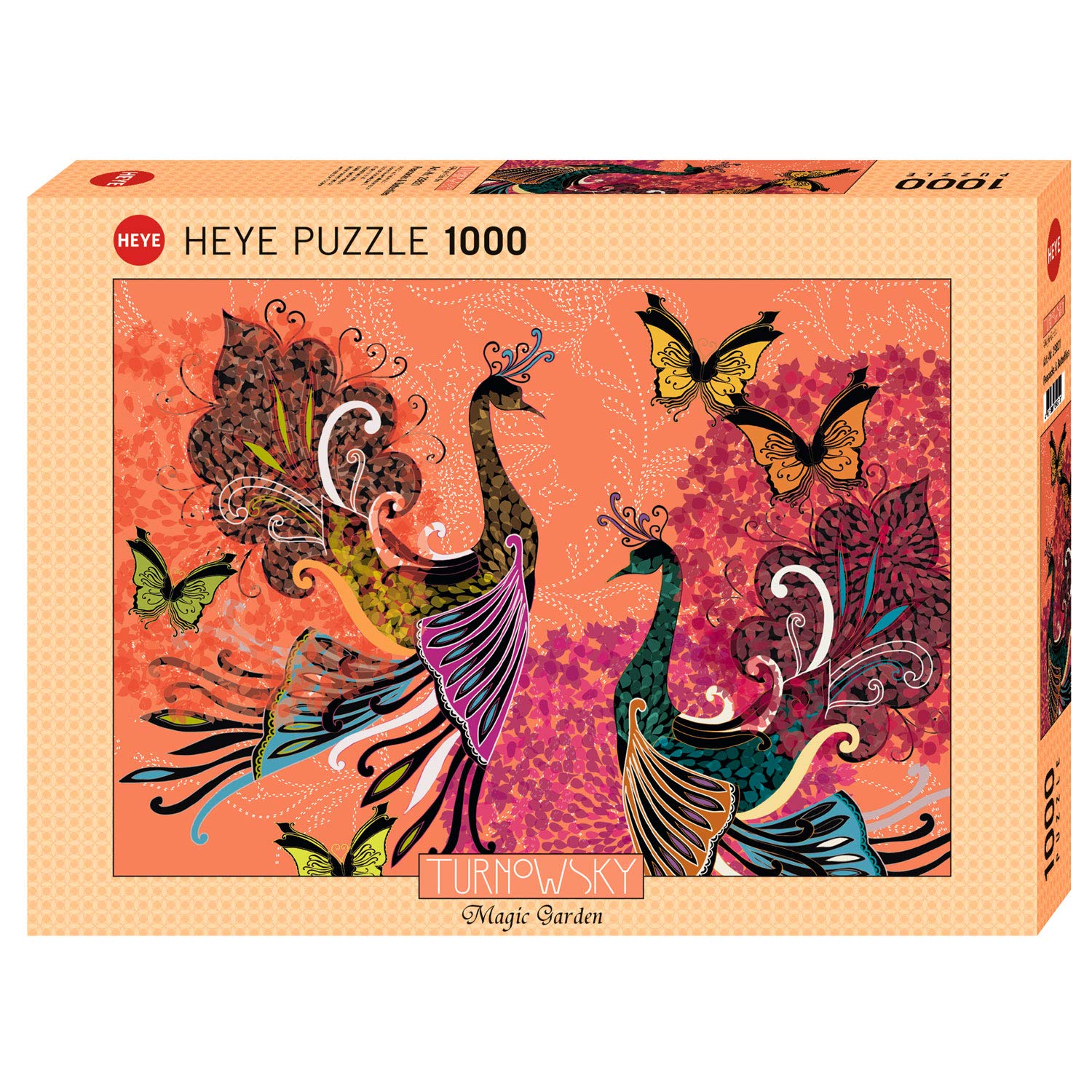 Heye Peacocks & Butterflies 1000 Parça Puzzle