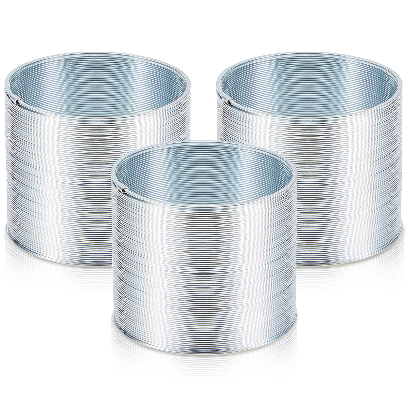 3 Pieces Squirrel Baffle Metal Spring Device Squirrel Barrier Spring Type Coil Outdoor Bird Feeder Accessories for Bird Feeder Poles (3)