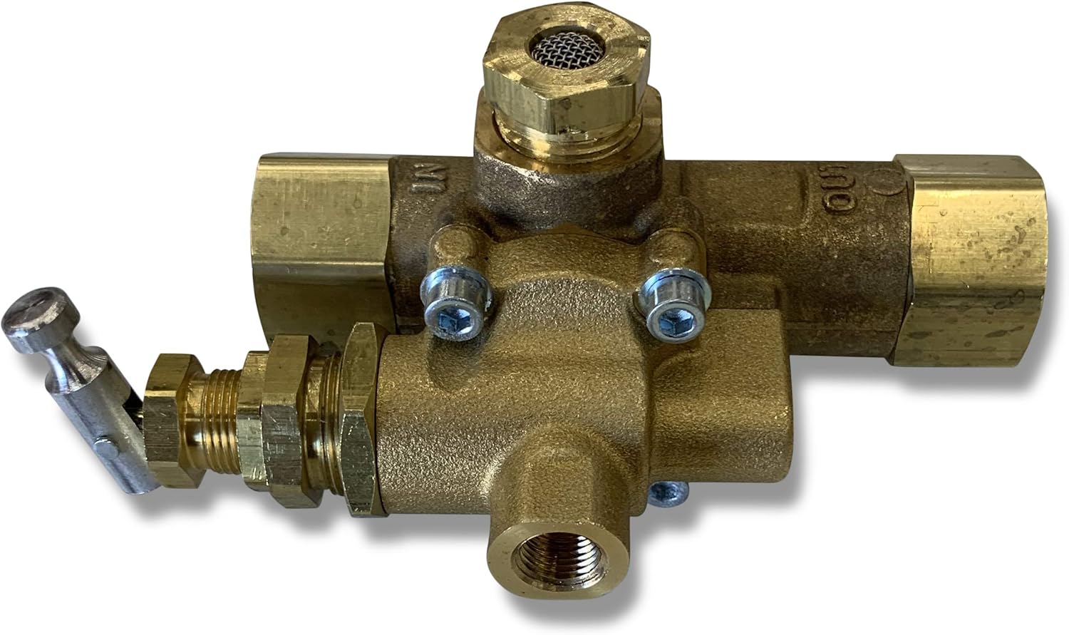 New Gas Air Compressor Unloader Valve Pilot Check Valve Combination (095-125 PSI, TOP Inlet)