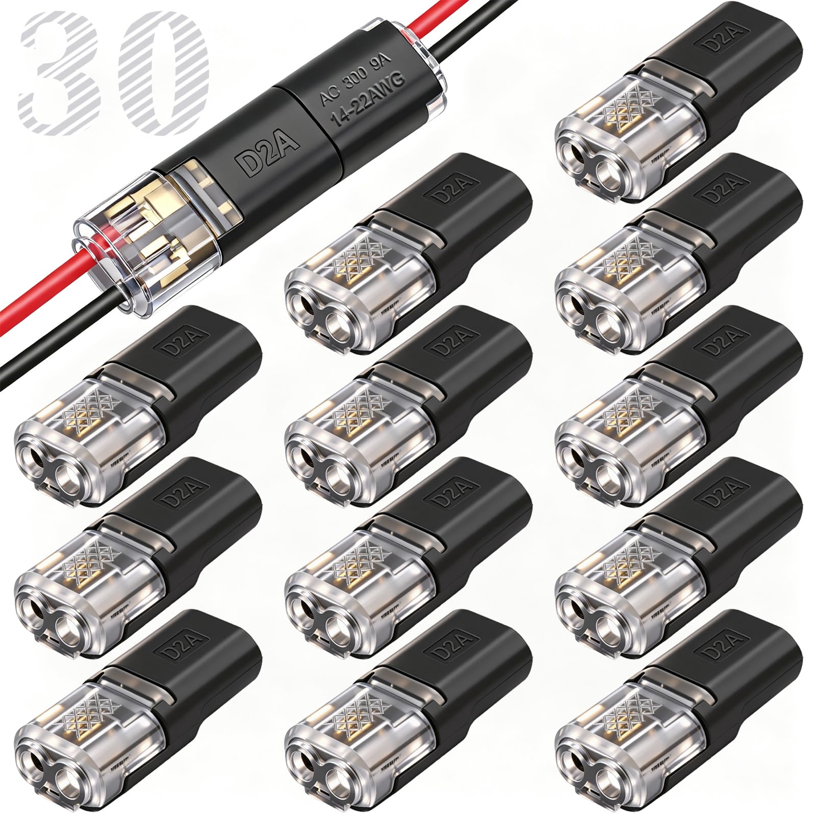 D2 Quick Connect Wire Connectors - 100 Pack -12 D2 Quick Connect Wire Connectors - 100 Pack -12