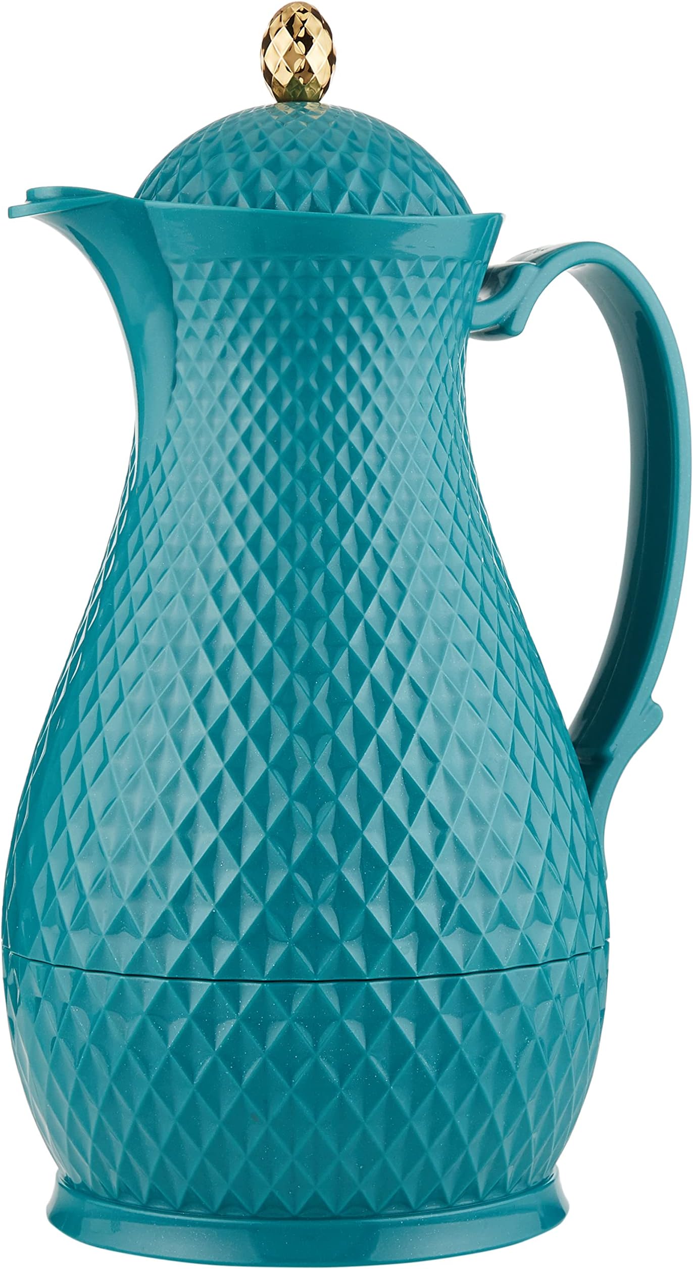 Opalina Diamond Royal Flask, 1 Litre, 1 Piece, Turquoise