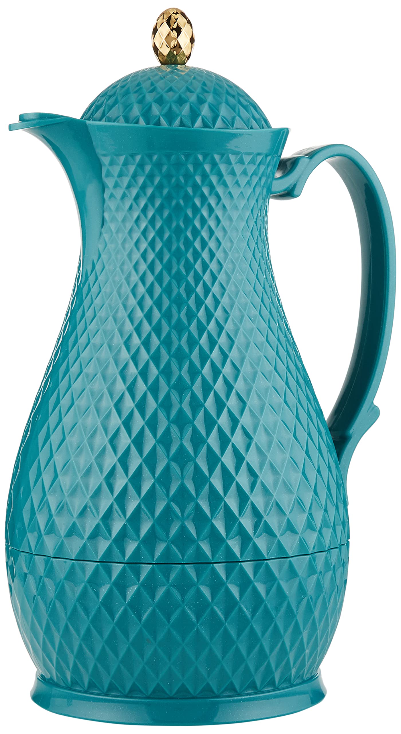 Opalina Diamond Royal Flask, 1 Litre, 1 Piece, Turquoise