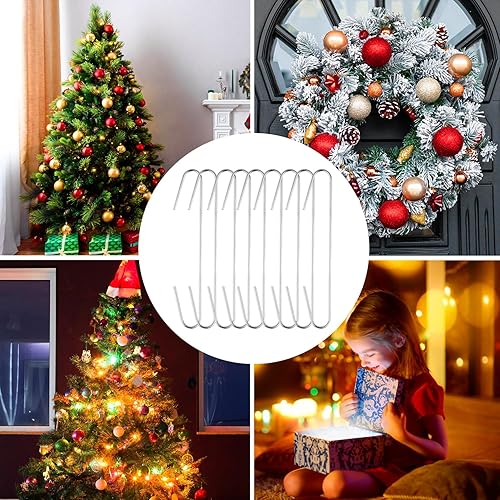 Miniatura 7 de 120 ganchos para adornos de Navidad, ganchos flexibles de 0.5 x 2.5 pulgadas, ganchos de metal, ganchos de árbol de Navidad, ganchos para decoración