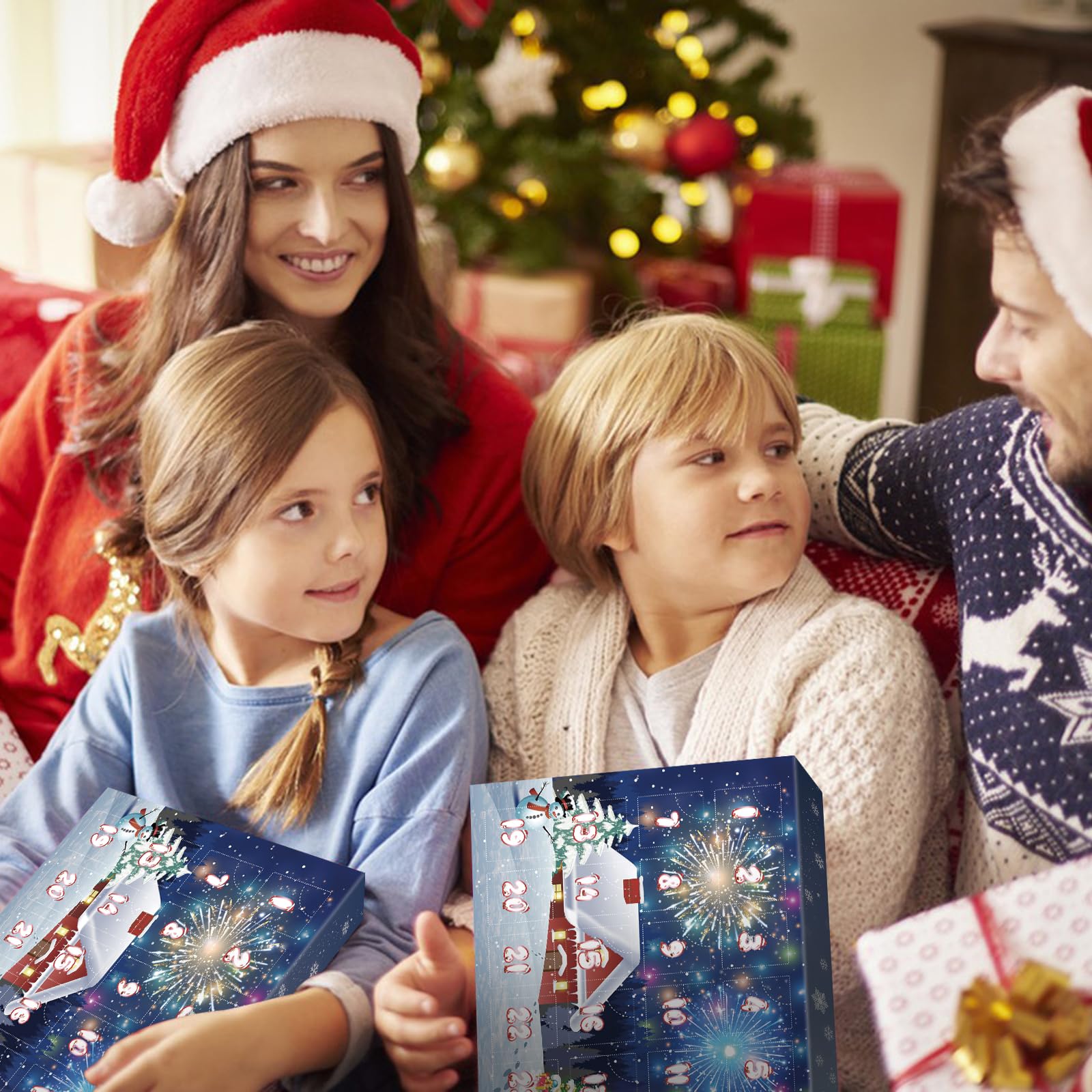 GEEKEO Calendario Adviento 2025 para Niño y Adultos Rompecabezas de Metal con 24 Sorpresas, Christmas Calendario Adviento Regalo para Niños y Niñas