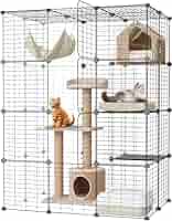 ★再値下げ★　キャットケージ　取扱説明書付き Amazon.co.jp: Topzoo 猫 ケージ 大型 3段 多頭飼い キャット