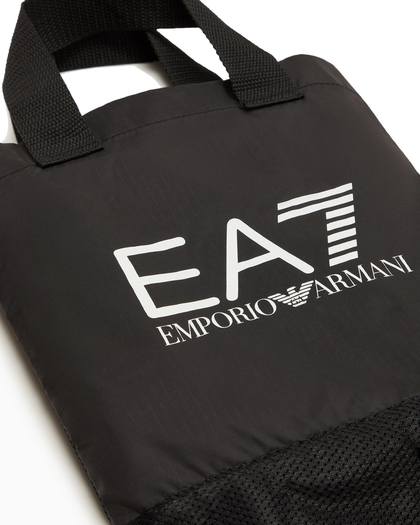 EA7 Emporio Armani Set Mütze, Schal und Mini-Shopper, schwarz mit goldenem Logo
