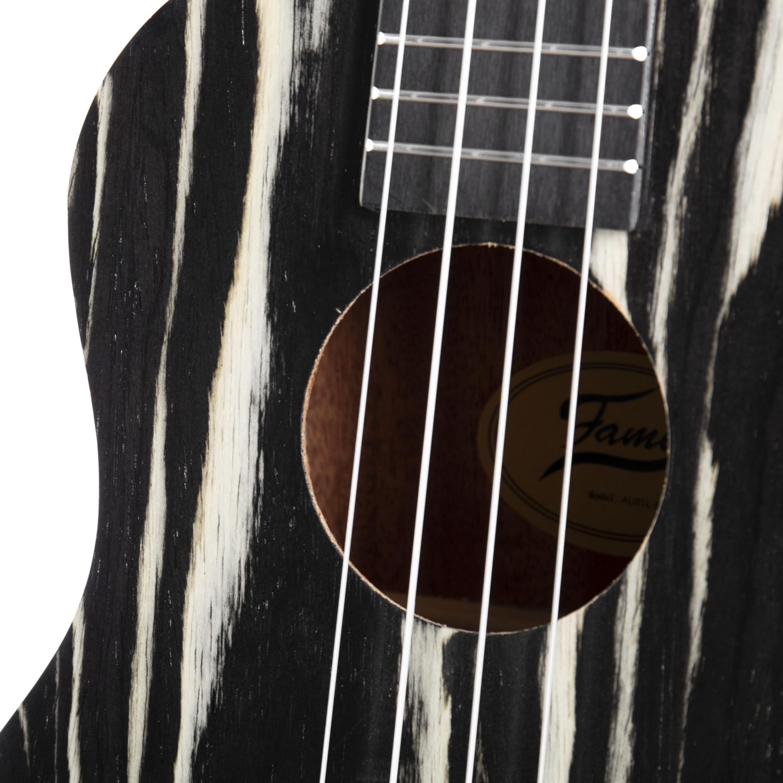 Fame KAW Tenor Ukulele, Kraftvoller warmer Klang, Leichtes Greifen, 18 Bünde, Optimierter Spielkomfort, Präzises Stimmen, 4 Nylonsaiten, Edle Mattlackierung