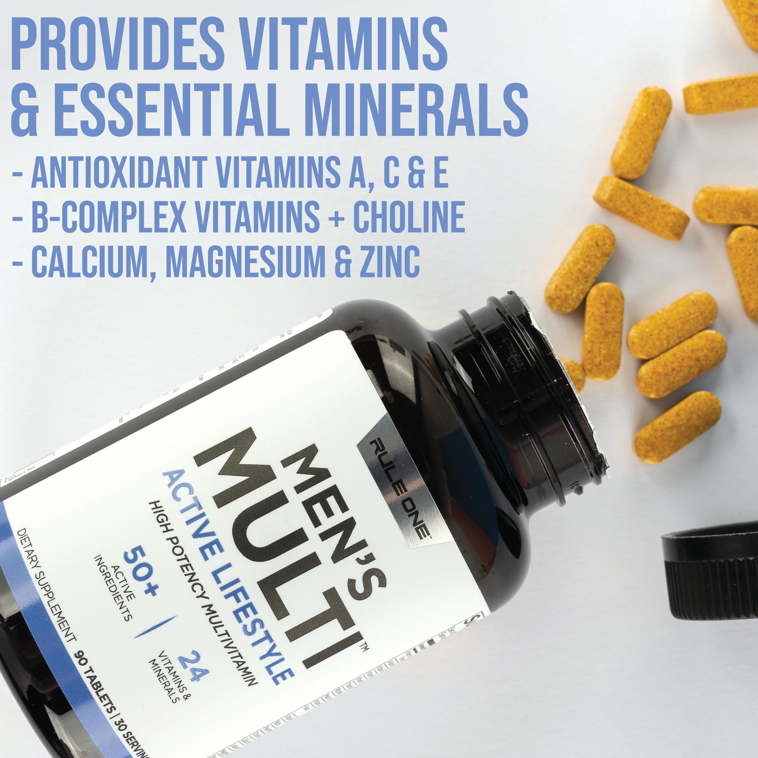 Rule 1 Proteins Men's Daily Multi,180 Tablets, 60 Day Supply — Amazon image 7