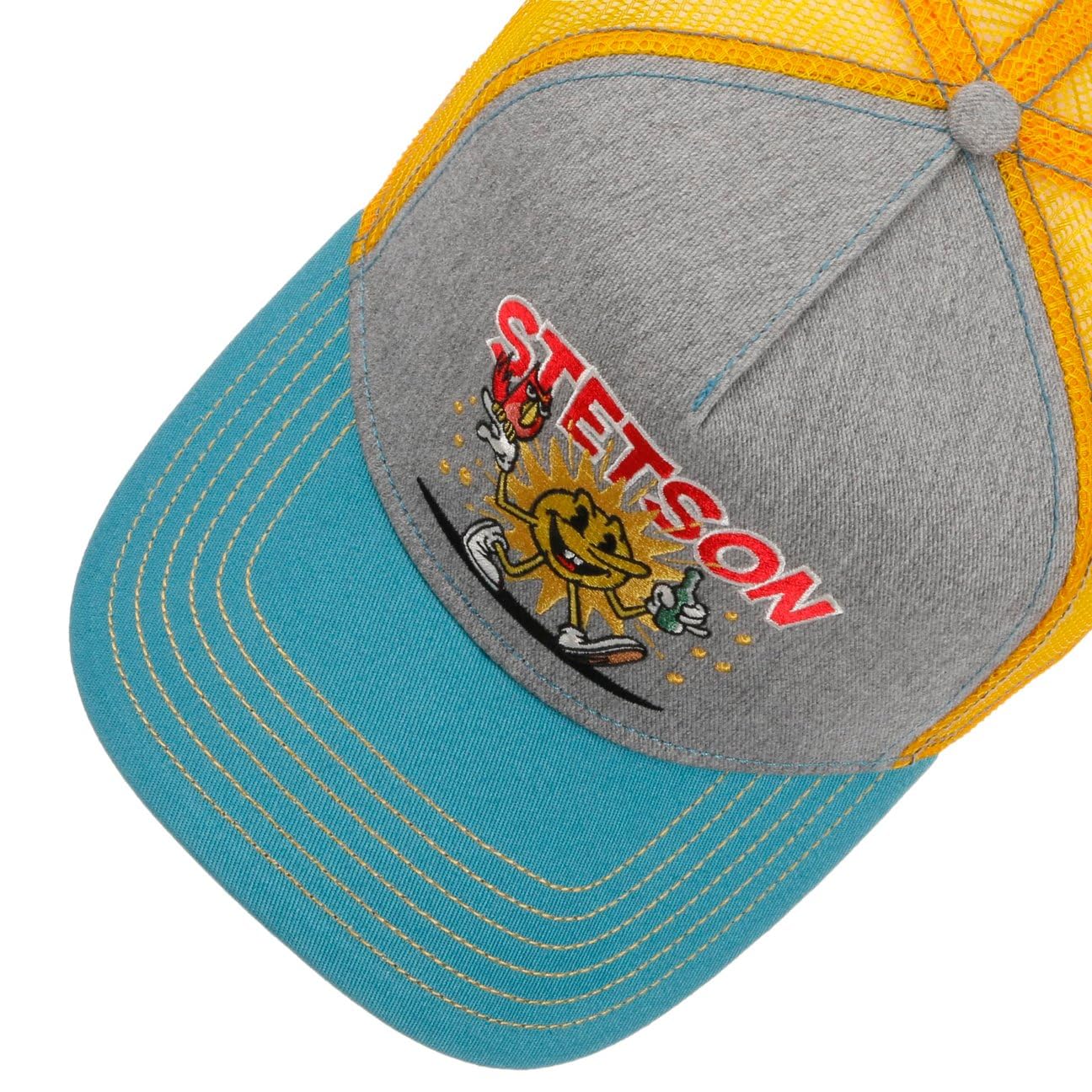 Stetson Walking Sun Gorra Trucker Snapback Hombre Primavera Verano