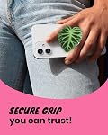 Support de poignée de téléphone en acrylique tropical mignon - Support de téléphone collapsible avec adhésif collant pour smartphones & Comprimés : Poignée sécurisée & Fonction Kickstand (Gloriosum)