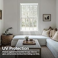 Vista 2 de CHICOLOGY - Minipersianas, persianas para ventanas, puertas, persianas y cortinas para cámper, color blanco medianoche (oscurecido), de 17 pulgadas