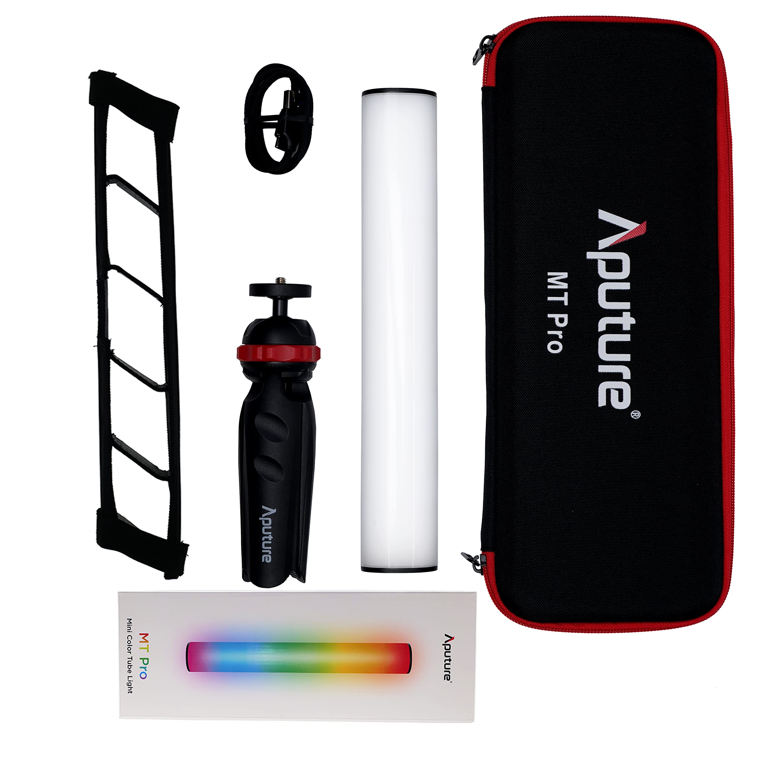 Aputure MT Pro 7.5w RGBWW Mini Tube LED Light Pixel-pable 614 lux @ 0.5m (6500K) Built-in 9 SystemFX SidusLink App Control