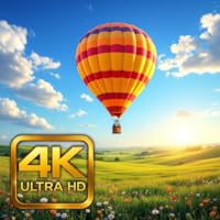 Sky Voyage: 4K Relaxing Balloon Screensaver