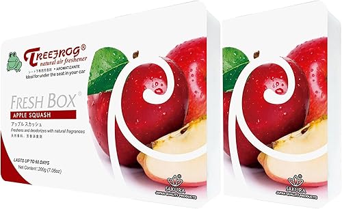 Aroma de calabaza de manzana, 2 paquetes, ambientador de coche de rana de árbol