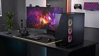 Corsair Vengeance i7600 Gaming PC – Liquid Cooled Intel® Core™ Ultra 7-265KF CPU, NVIDIA® GeForce RTX™ 4070Ti Super GPU, 32GB Vengeance RGB DDR5 Memory, 1TB M.2 NVMe SSD – Black