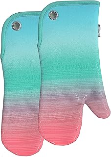 YSDS-JZ 1 Przezroczysty Płycie silikonowe Mitts Rękawiczki Para Odporny na ciepło Nie poślizg do domu Kuchnia Grill Grill Mikrofalówka Maszyna do prania Gril