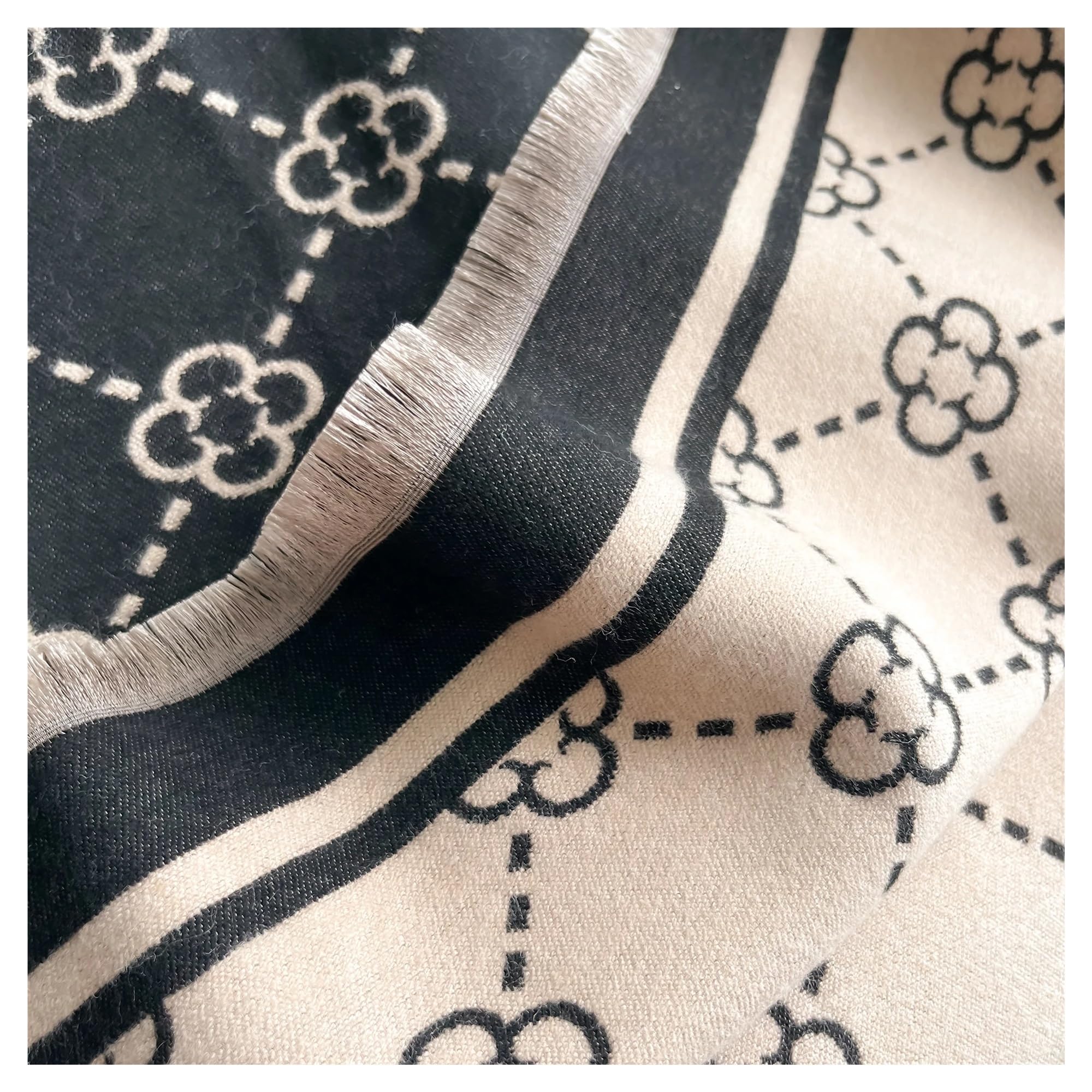Bufanda Invierno Bufanda de cachemira a cuadros for mujer, chales pashmina invierno, mantas cálidas, pañuelos marca, bufandas gruesas Unisexo