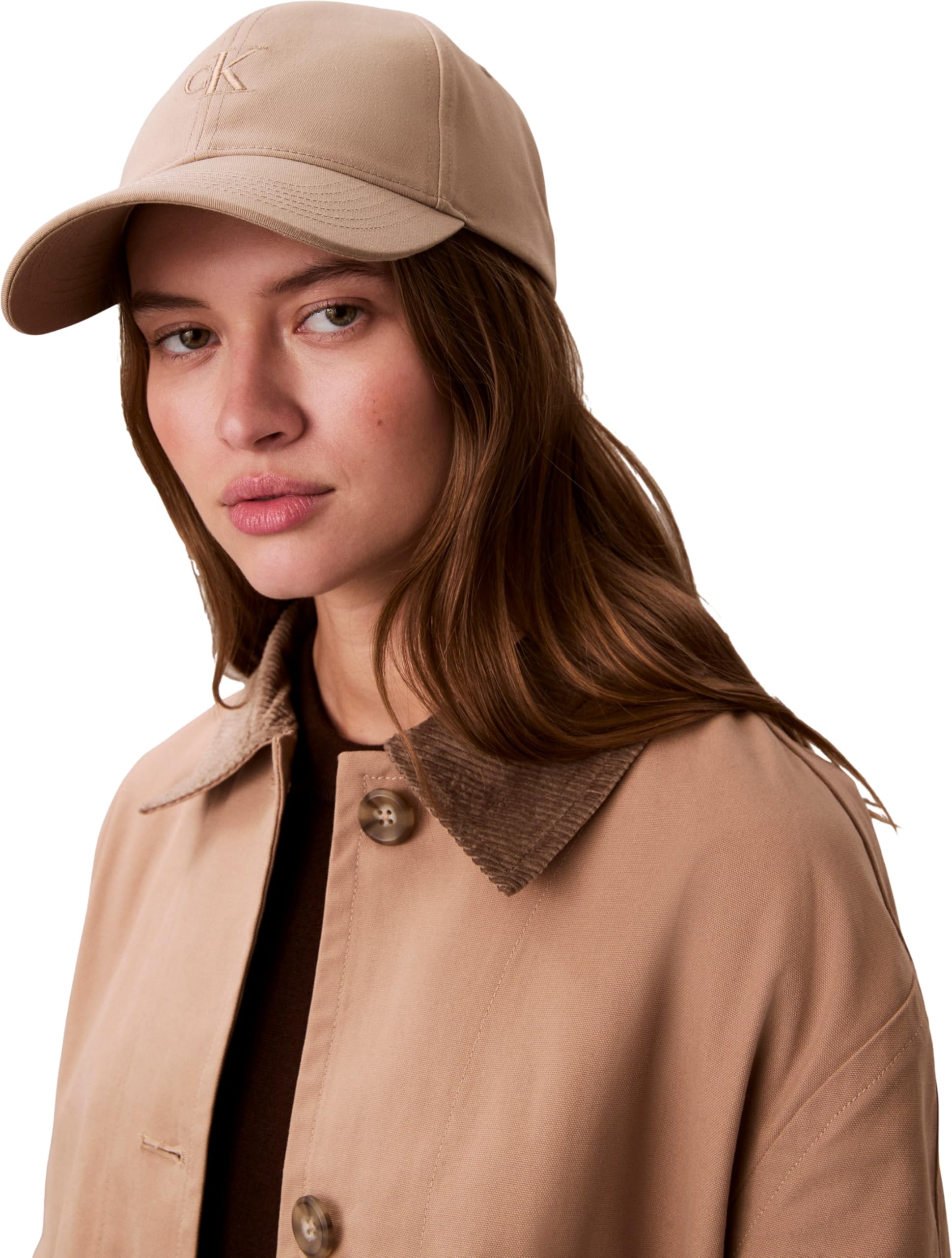 Calvin Klein Monogram Embroidery Baseball Cap Lv04k5024g - Tapa Mujer