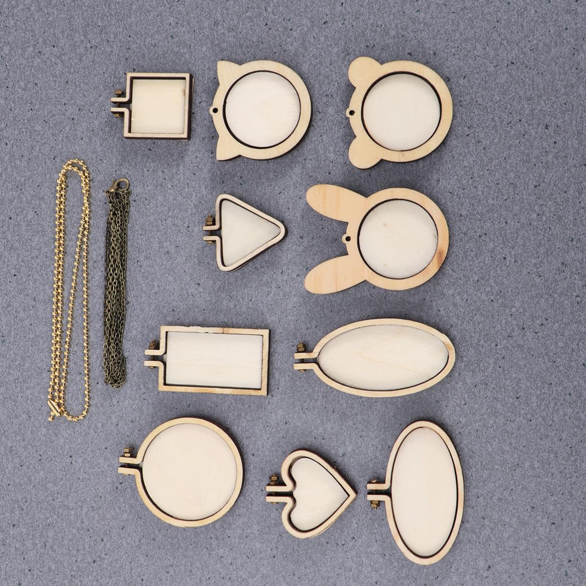 Didiseaon 36 Piezas Aro de Bordado de Madera para Manualidades Diy, Fácil
