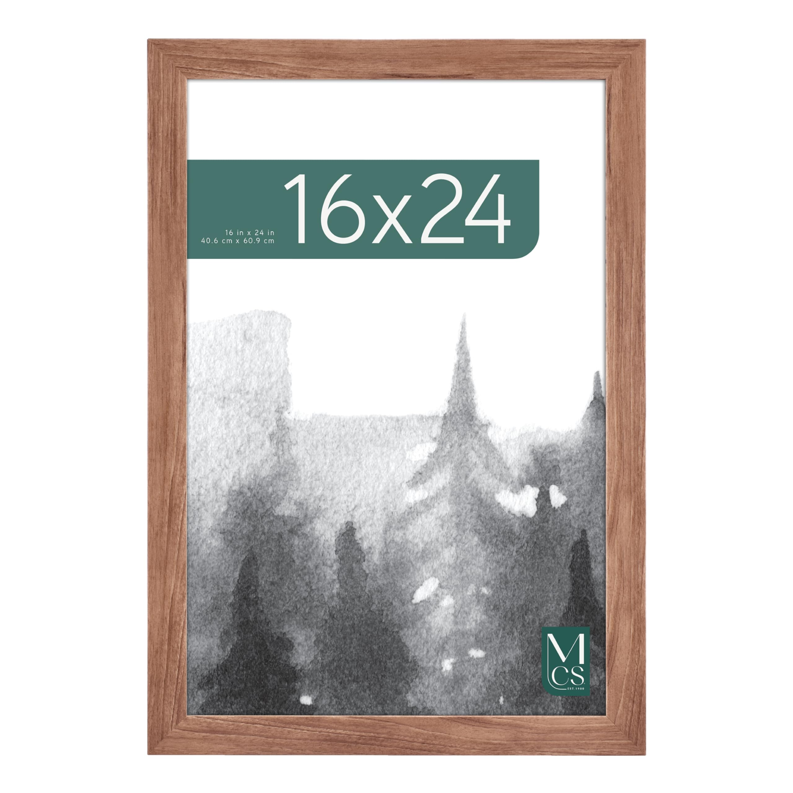 Photo 1 of ***DAMAGED***
MCS Museum Poster Frame 16x24 Medium Oak Woodgrain, Vertical & Horizontal Wall Hanging Large Picture Frame for Photos, Posters & Art Prints (1-Pack)