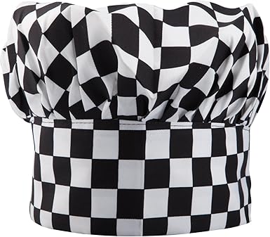 Checkered chef hat Clearance