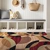 Rugshop Contemporary Abstract Circles Perfect for high Traffic Areas of Your Living Room,Bedroom,Home Office,Kitchen Area Rug 3'3