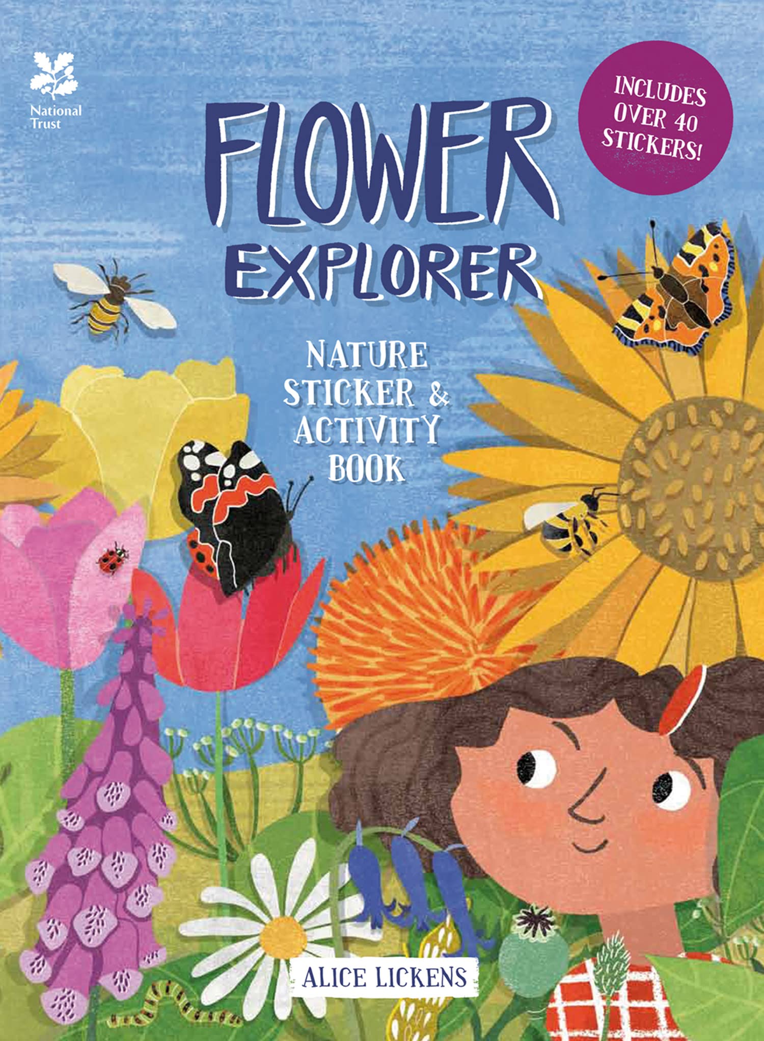 Flower Explorer Sticker & Activity Book by Alice Lickens (Paperback Book)
