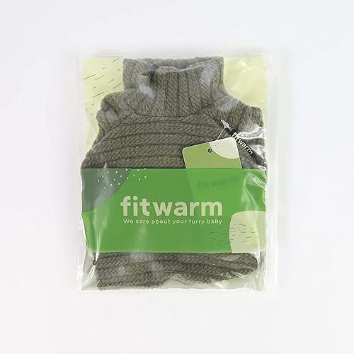 Miniatura 8 de Fitwarm Suéter de Punto con Cuello de Tortuga para Perro Pijamas para Cachorro Ropa de Invierno Térmica para Perrito Tejidos Abrigos para Mascotas