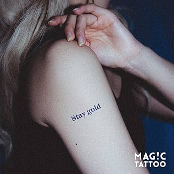 Amazon.co.jp: No.178_Stey gold/レタリング,文字,2週間で消える