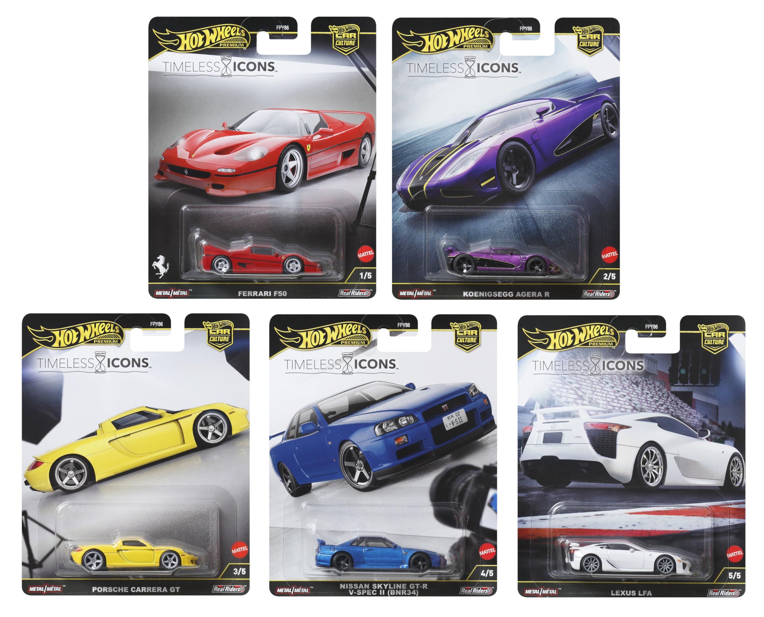 Premium Car Culture 2025 Timeless Icons FPY86-961N Set of 5