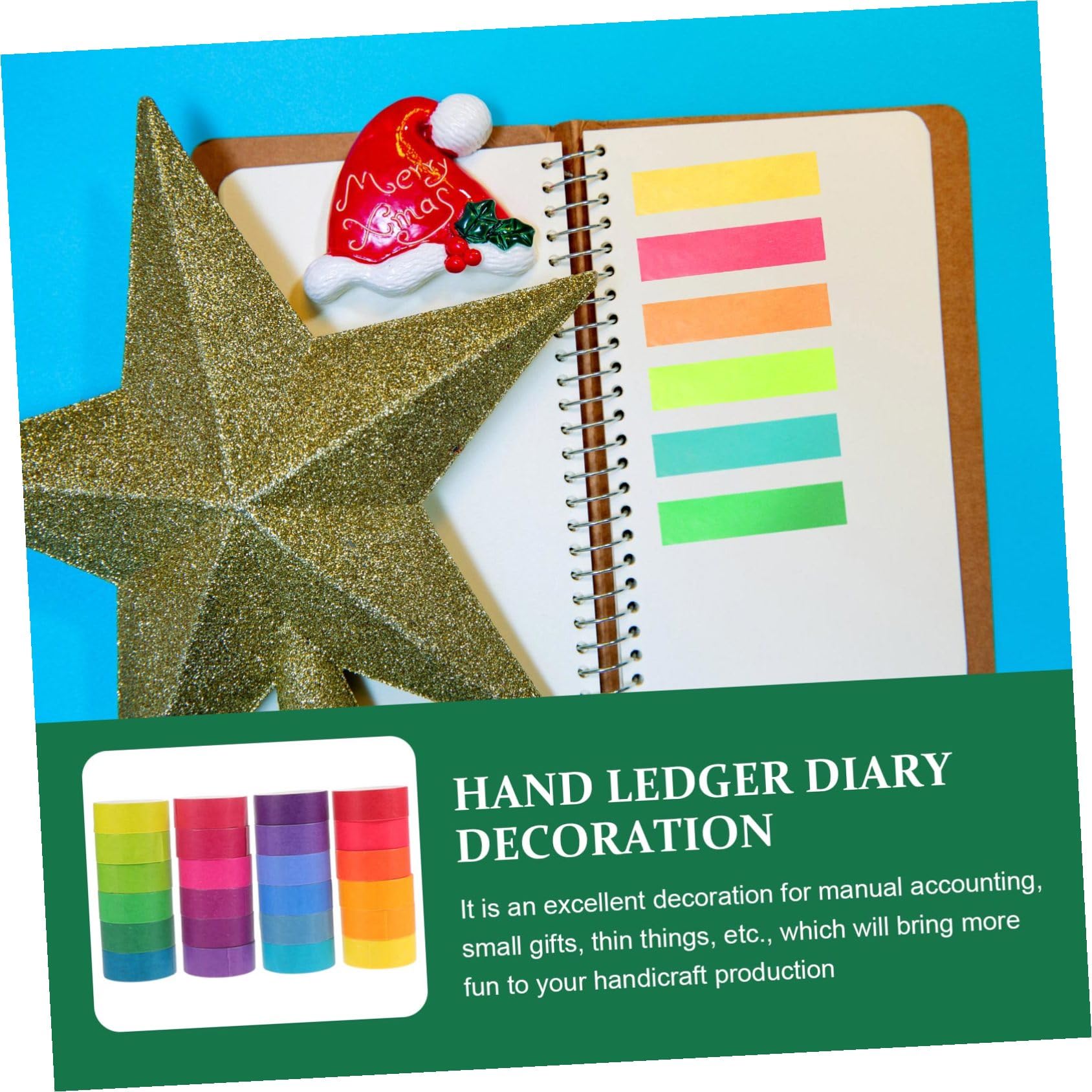 48 Rollen Regenbogen Washi Tape aus Papier Leicht Klebend und Vielseitig für Bastelarbeiten und Tagebücher Buntes Geschenkband für Kreative Dekoration