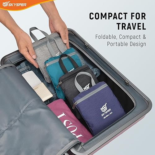 Miniatura 7 de SKYSPER Mochila de senderismo pequeña de 10 L, plegable, ligera, para senderismo, viaje, para mujeres y hombres