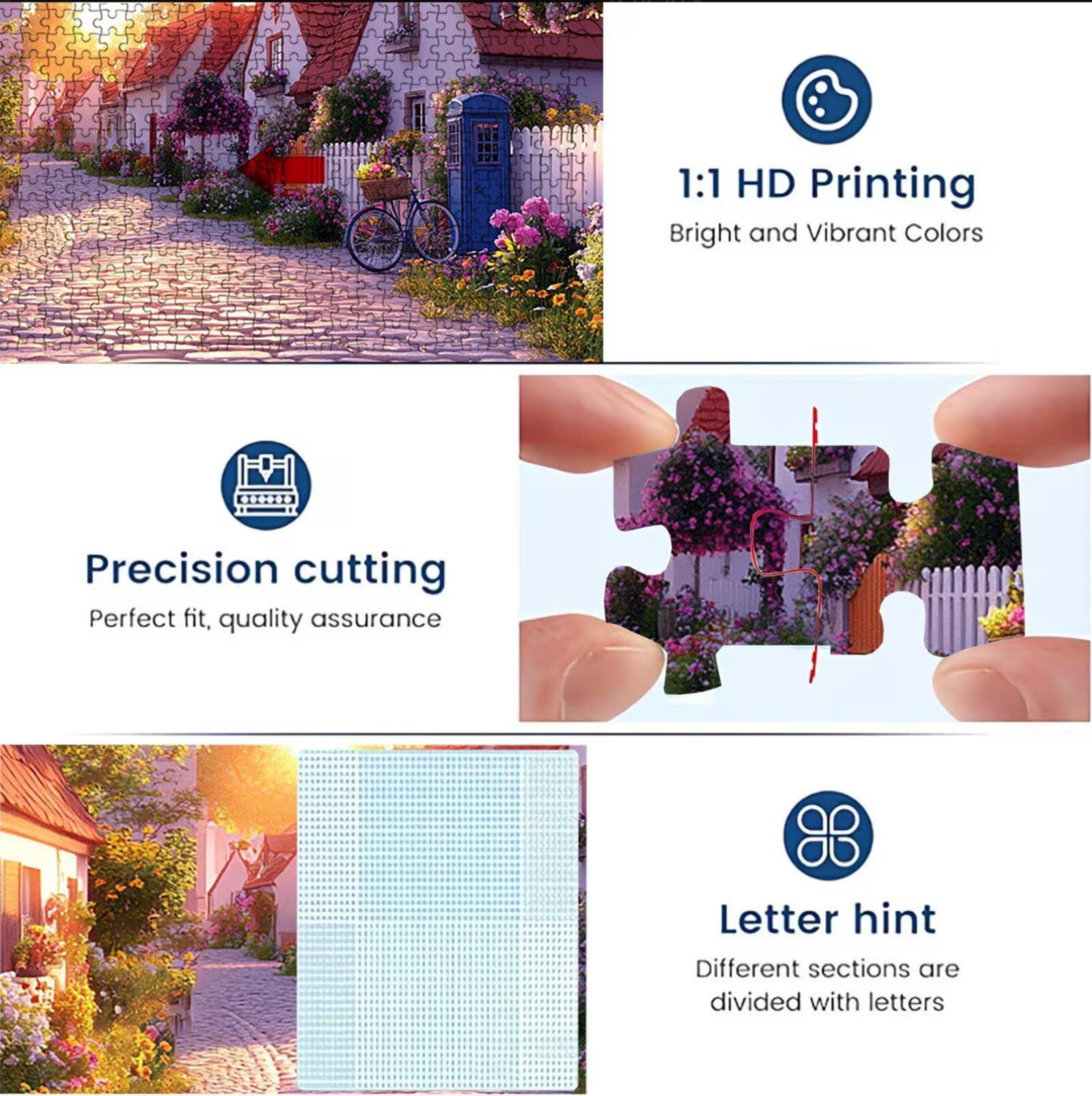 Puzzle Villa Zachód Słońca | Puzzle 3000 sztuk XL 122 x 81 cm | Trudne drewniane puzzle dla dorosłych | Z wykwintnym pudełkiem do pakowania | Udekoruj całą rodzinę | Puzzle dla dorosłych W3H-387