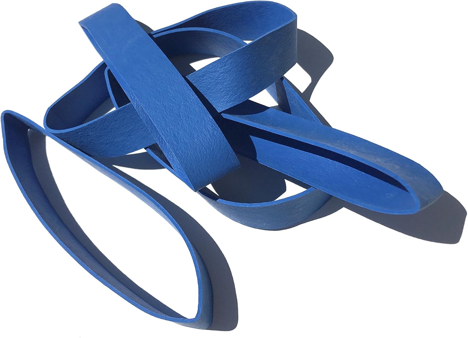 Broccoli Brand Rubber Bands 3½" x ½ (Arm Band/Wallet Size, 84), Blueberry Blue