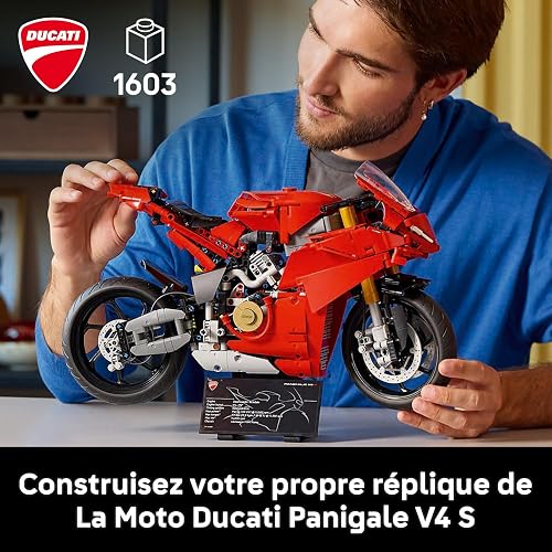 LEGO Technic La Moto Ducati Panigale V4 S - Moto à Construire pour Adulte, Homme et Femme - Blocs de Construction de véhicule - Idée de Cadeau pour Papa 42202 - 2