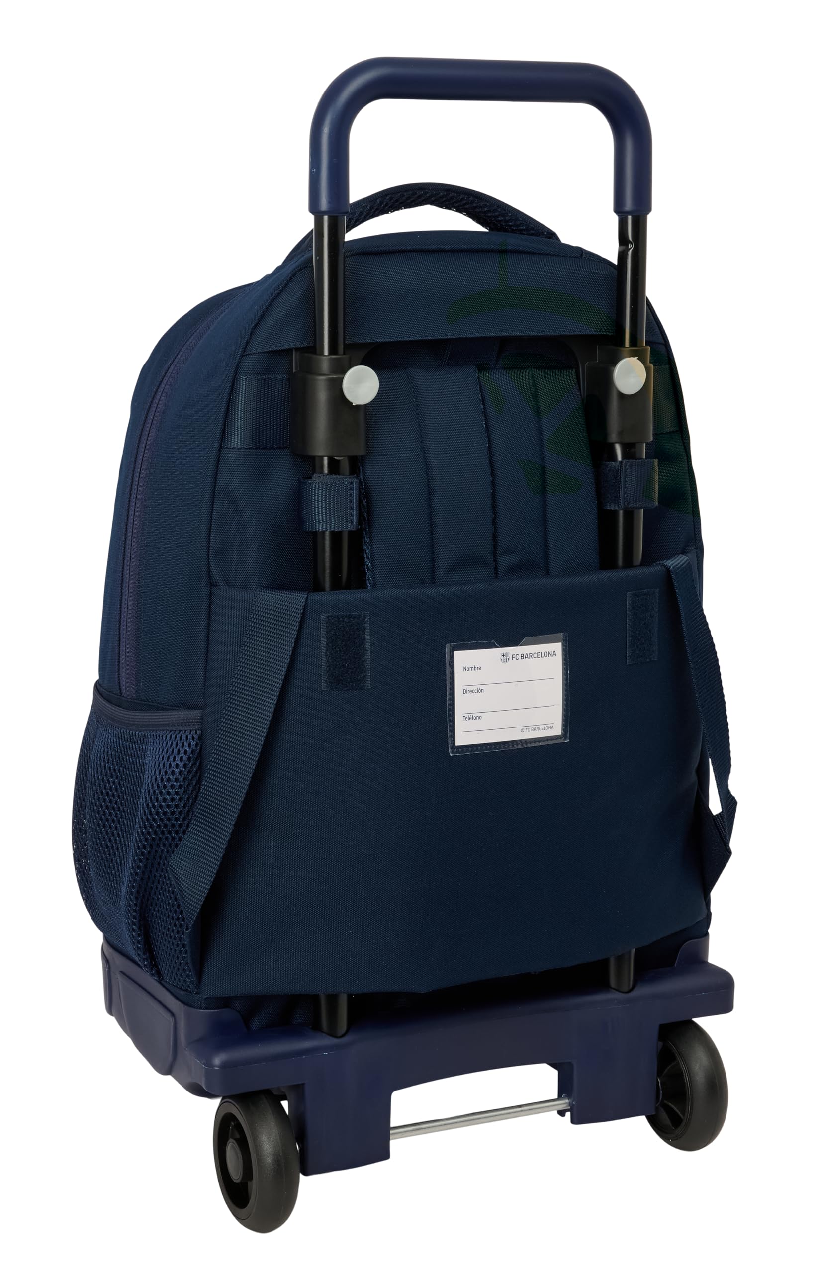 F.C. BARCELONA 1ª EQUIPACIÓN 26/27 - Mochila Grande con Ruedas, Compacta, Extraíble, Ideal para Niños de Diferentes Edades, Cómoda y Versátil, Calidad y Resistencia, 33x22x45 cm
