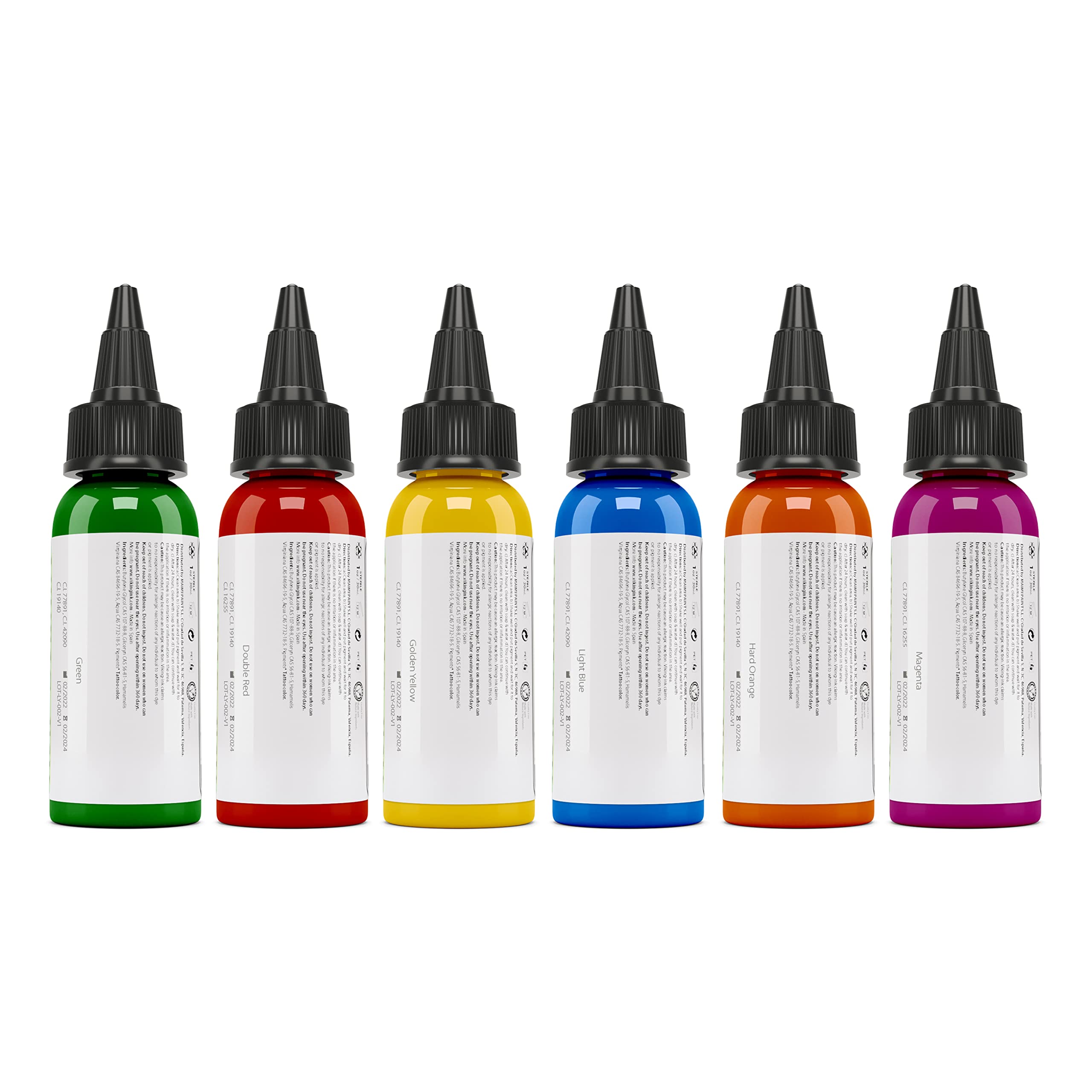 Atrament wikingów – zestaw 6 kolorów 30 ml
