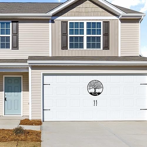 Miniatura 9 de Letrero de metal personalizado del árbol de la vida, letrero con nombre personalizado, arte de pared del árbol de la vida, letrero de árbol de metal