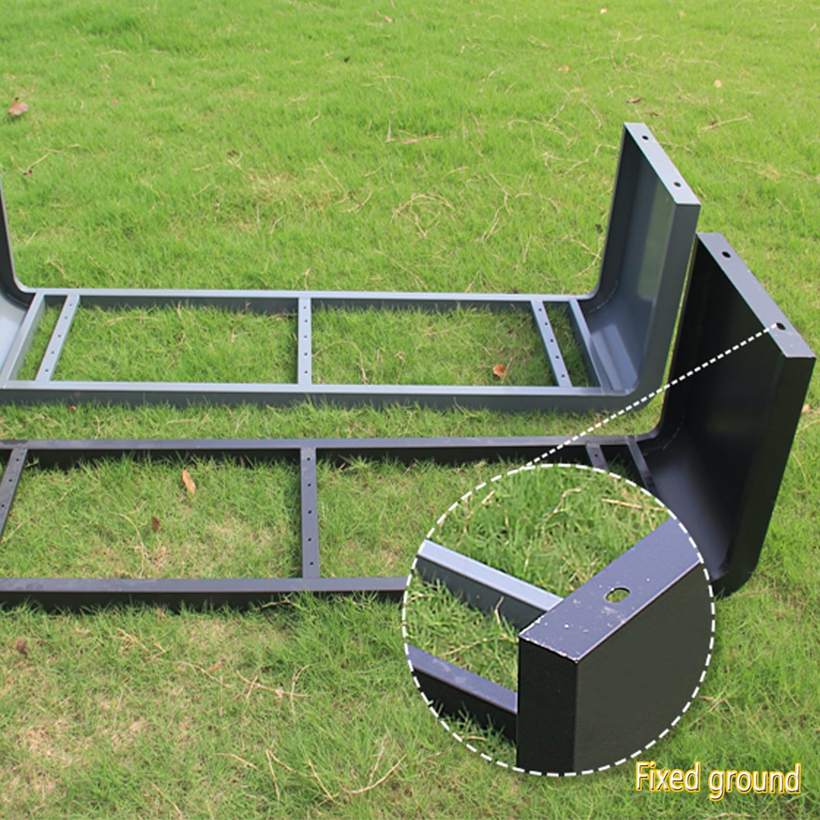 Panca da Giardino per Esterni in Metallo, Posti a Sedere, Divano Senza Schienale, Panca per Parco Cortile, Panca da Patio, Ideale per Prato e Interni (Blu 150 cm/59,1 Pollici)