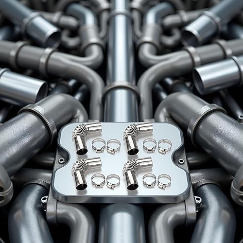 Miniatura 5 de 4 unids acero inoxidable 0.945 in aire diesel aparcamiento calentador tubo tubo tubo codo conector para Webasto Eberspacher Diesel barco calentador