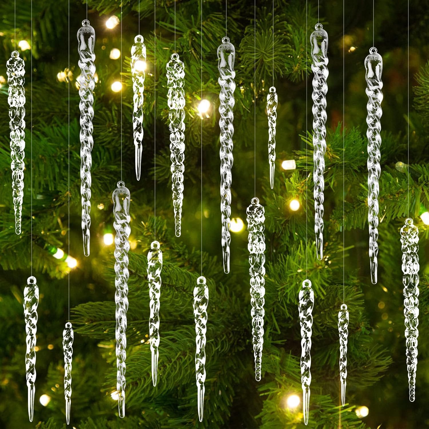 Christmas Crystal Ornaments - Iced Icicles FREE SHIPPING -1