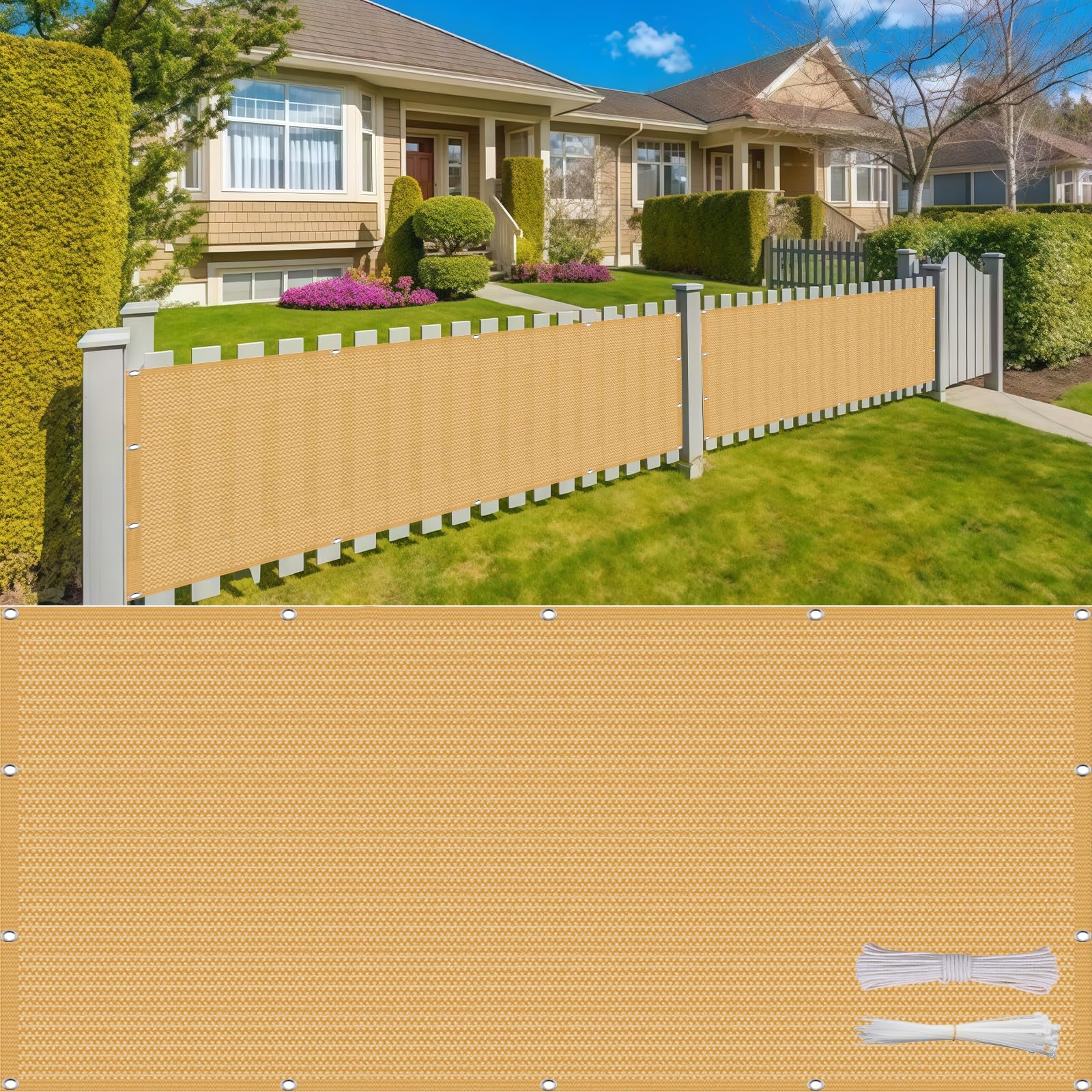 Brise vue jardin de qualité supérieure HDPE 220G M² haute résistance aux UV